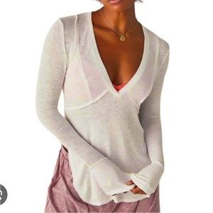 NWT Free People Intimately Long sleeve top